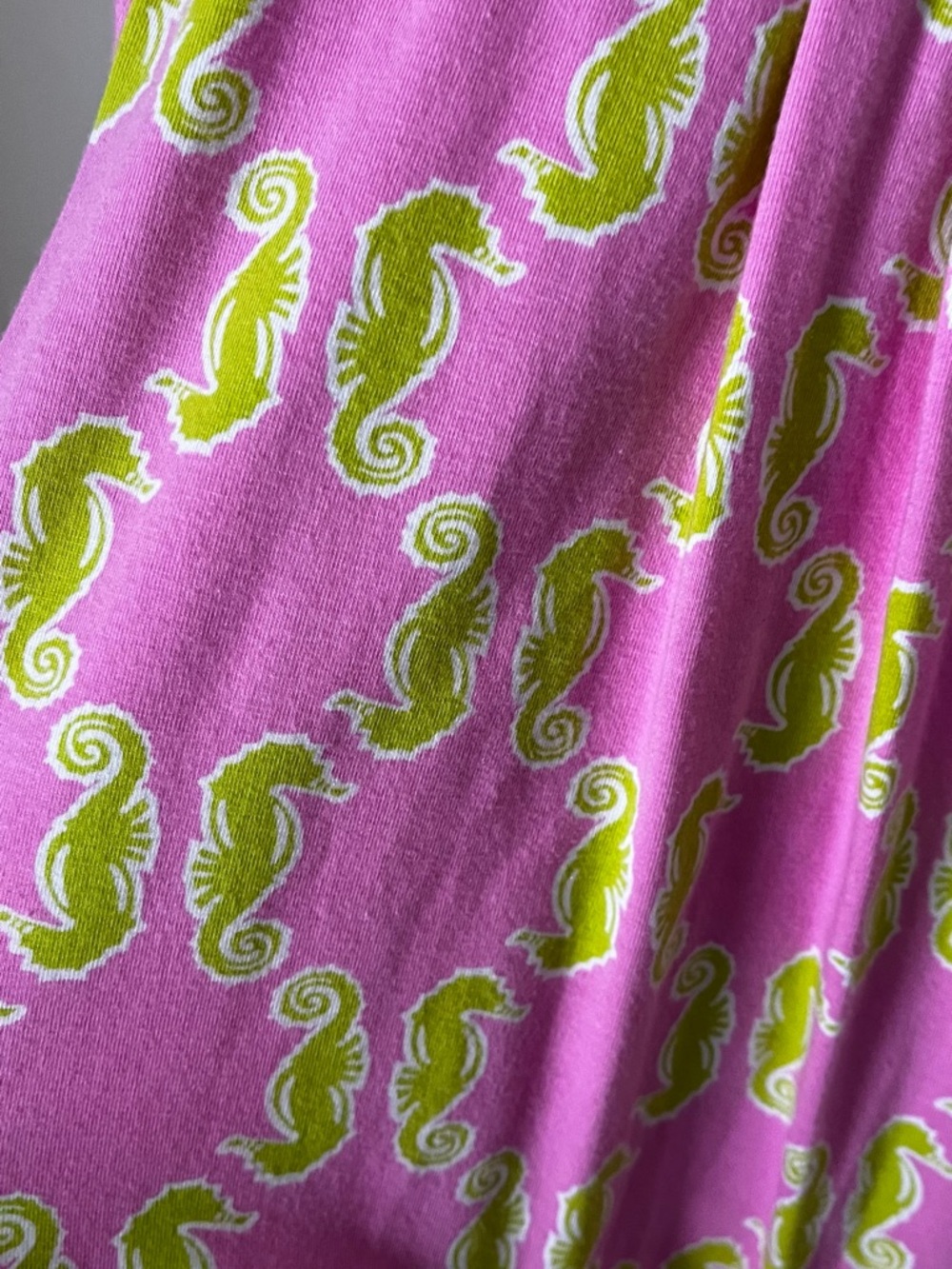 Women’s Crown & Ivy Pink and Neon Green Seahorse Beach Dress - Picture 6 of 8